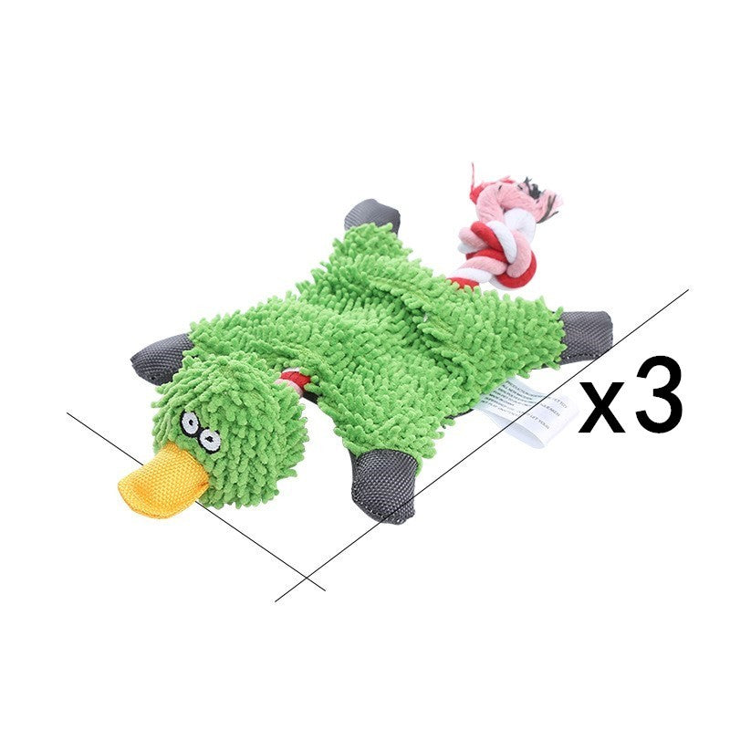 Pet Toy Donkey Shape Corduroy Chew Toy For Dogs and Puppy