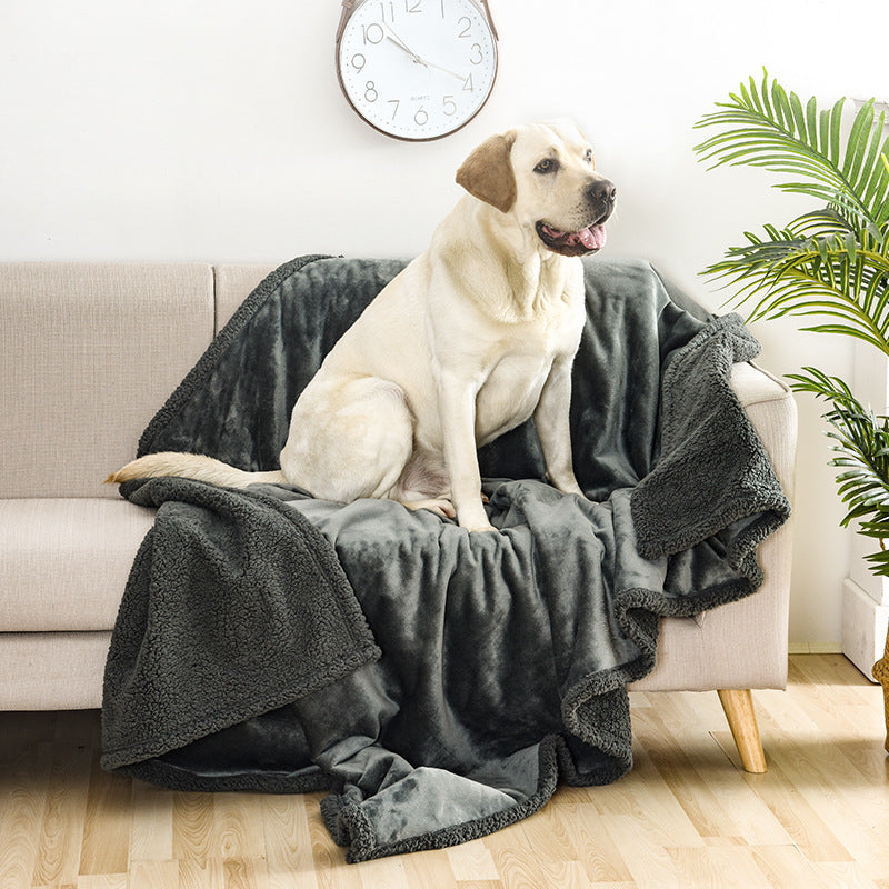 Flannel Cotton Thick Pet Blanket Dog