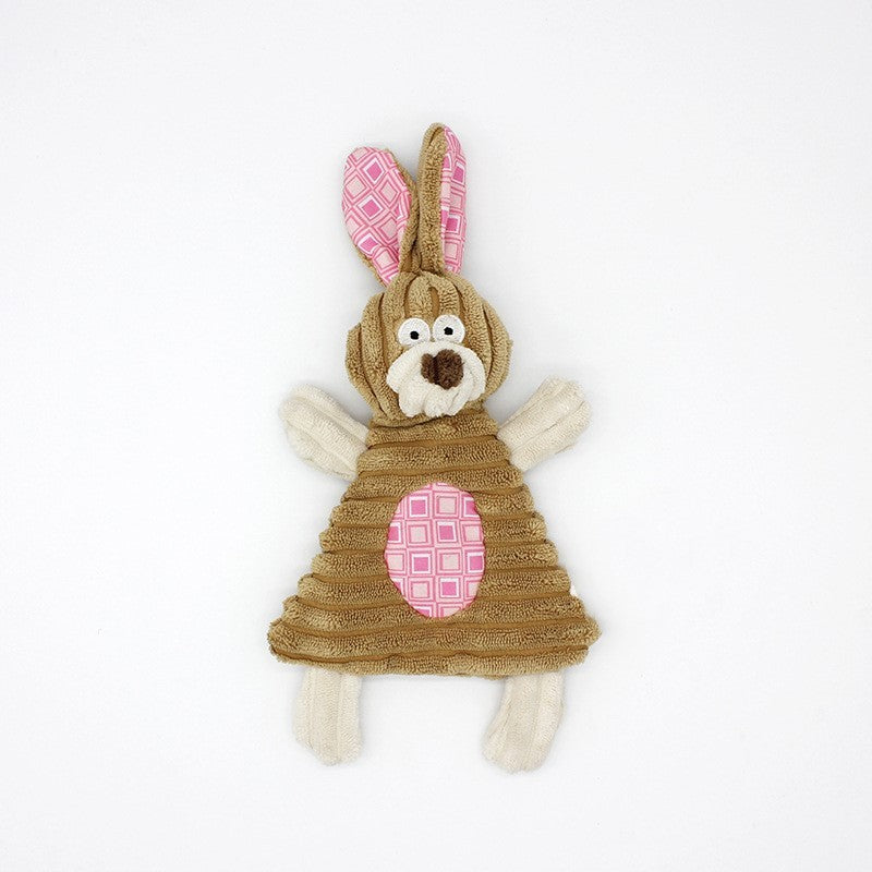 Pet Toy Donkey Shape Corduroy Chew Toy For Dogs and Puppy