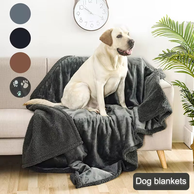 Flannel Cotton Thick Pet Blanket Dog