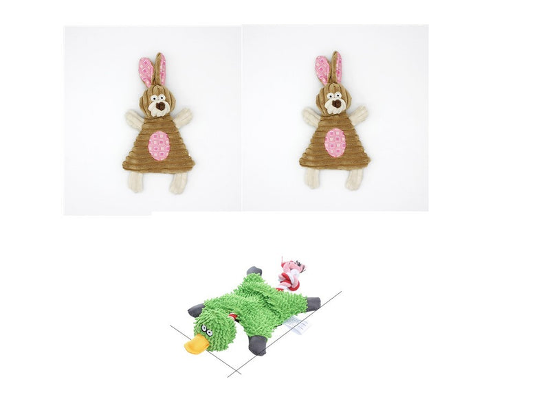 Pet Toy Donkey Shape Corduroy Chew Toy For Dogs and Puppy