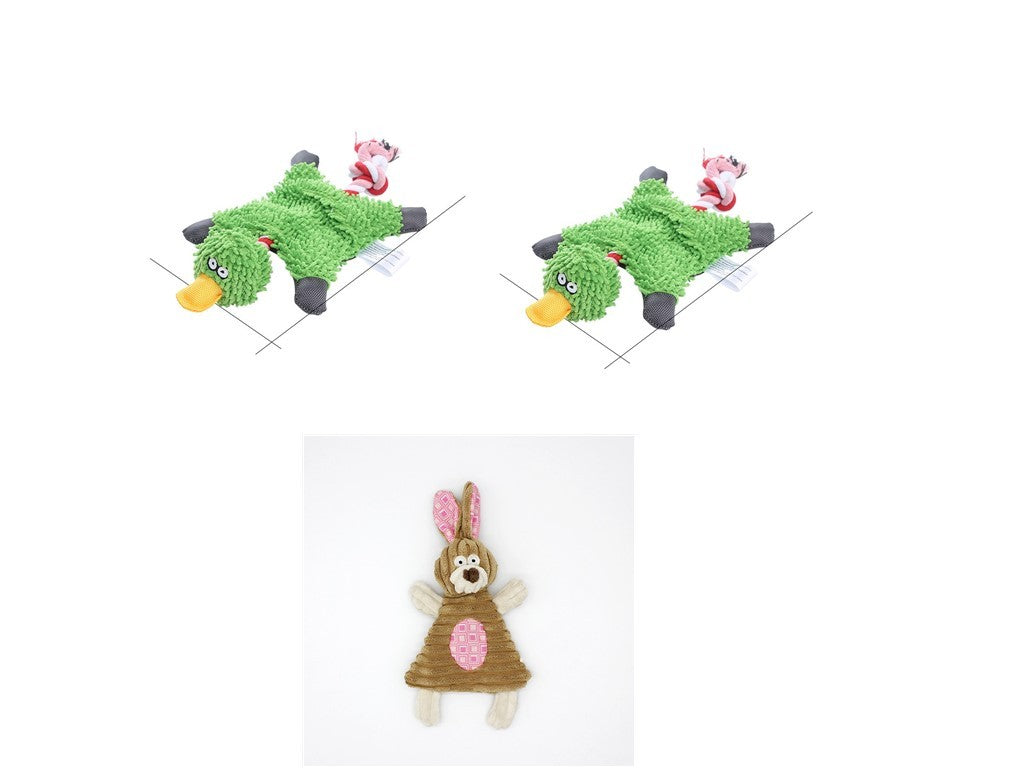 Pet Toy Donkey Shape Corduroy Chew Toy For Dogs and Puppy