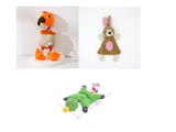 Pet Toy Donkey Shape Corduroy Chew Toy For Dogs and Puppy